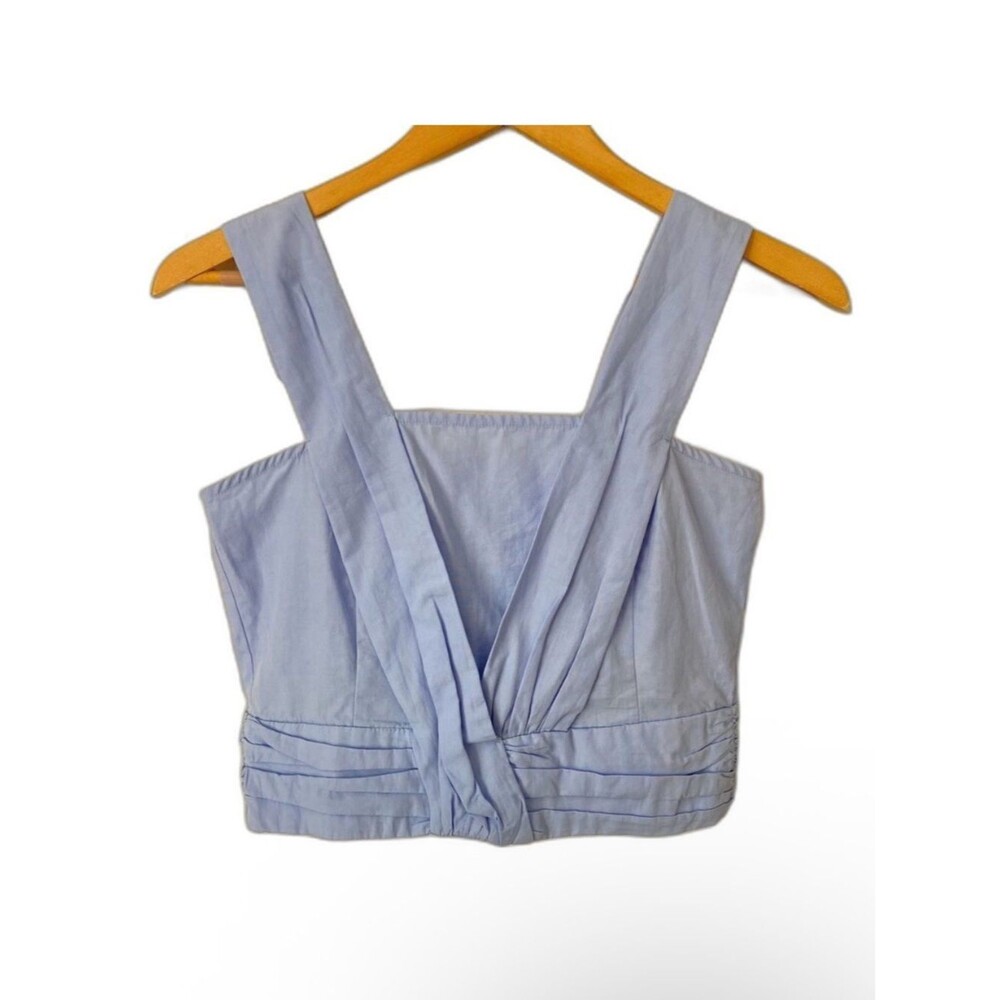 Zara Baby Blue Crop Top